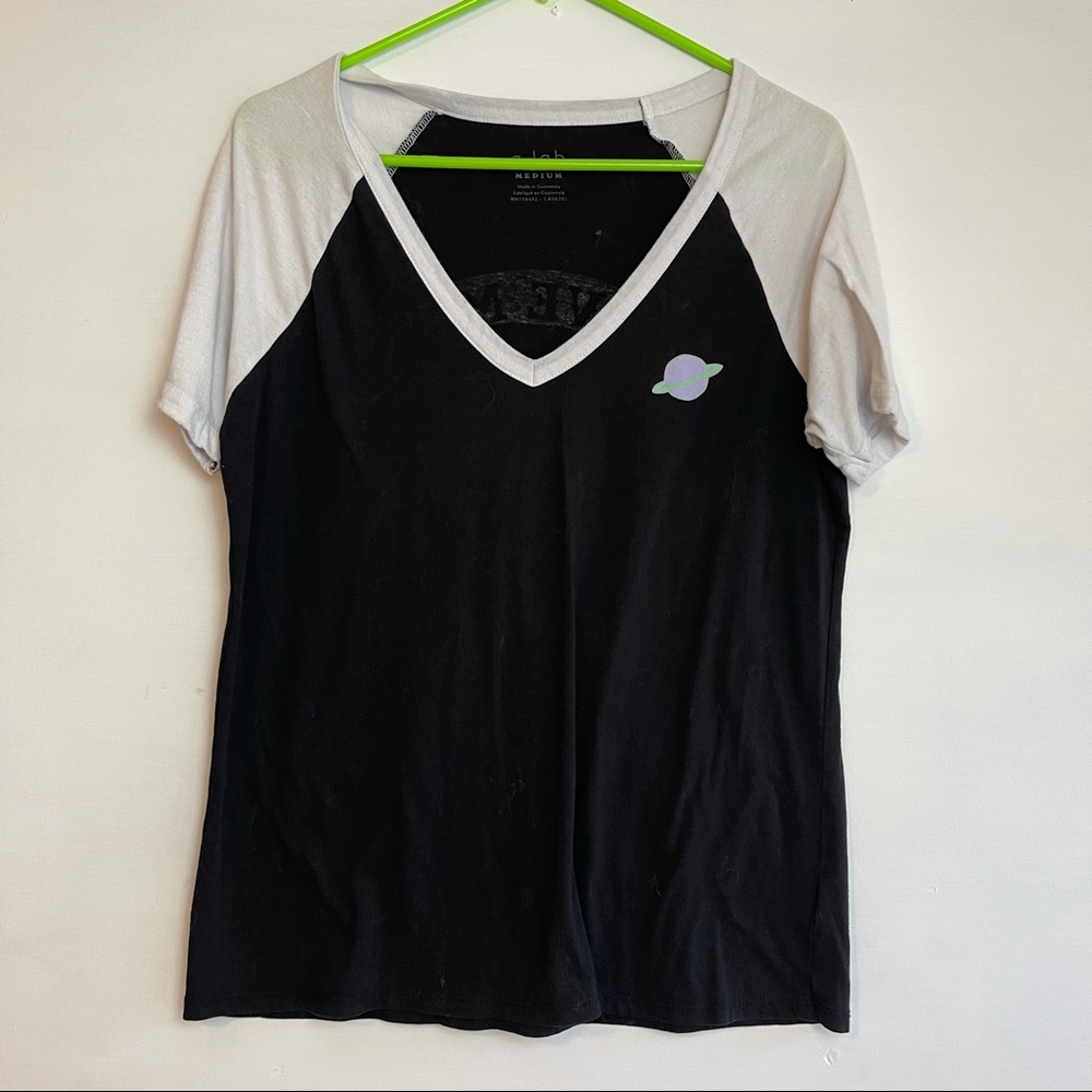 Give me space V-neck shirt size medium